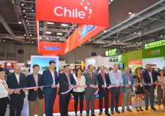 Official opening of the Chile country pavilion.